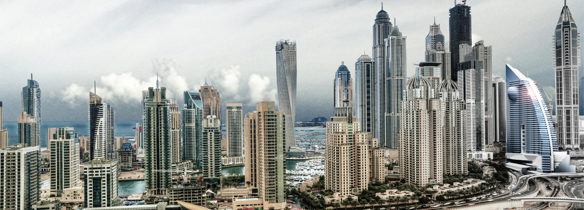 Dubai Marina residential skyline