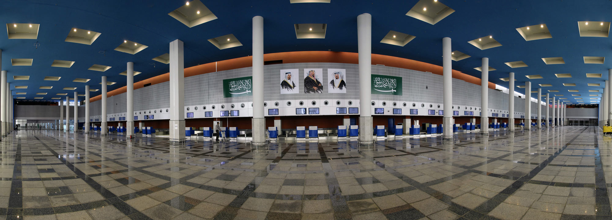 International airport terminal