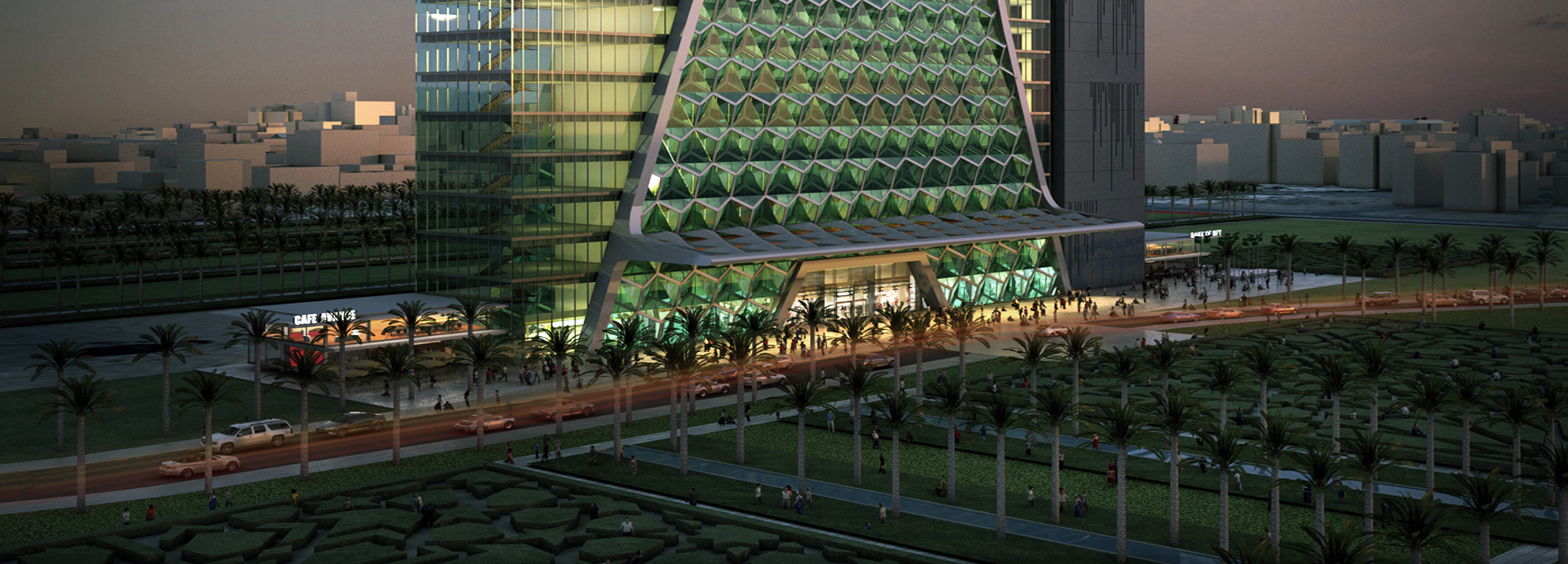 Modern commercial tower